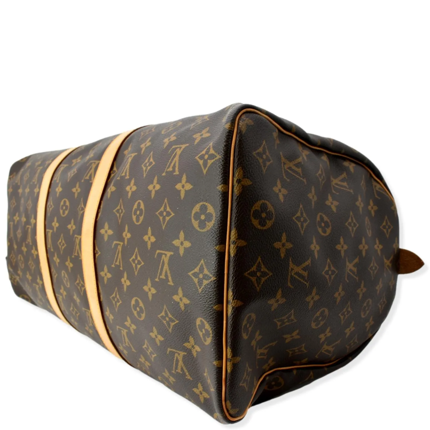 LOUIS VUITTON Keepall 50 Monogram Canvas Travel Bag Brown