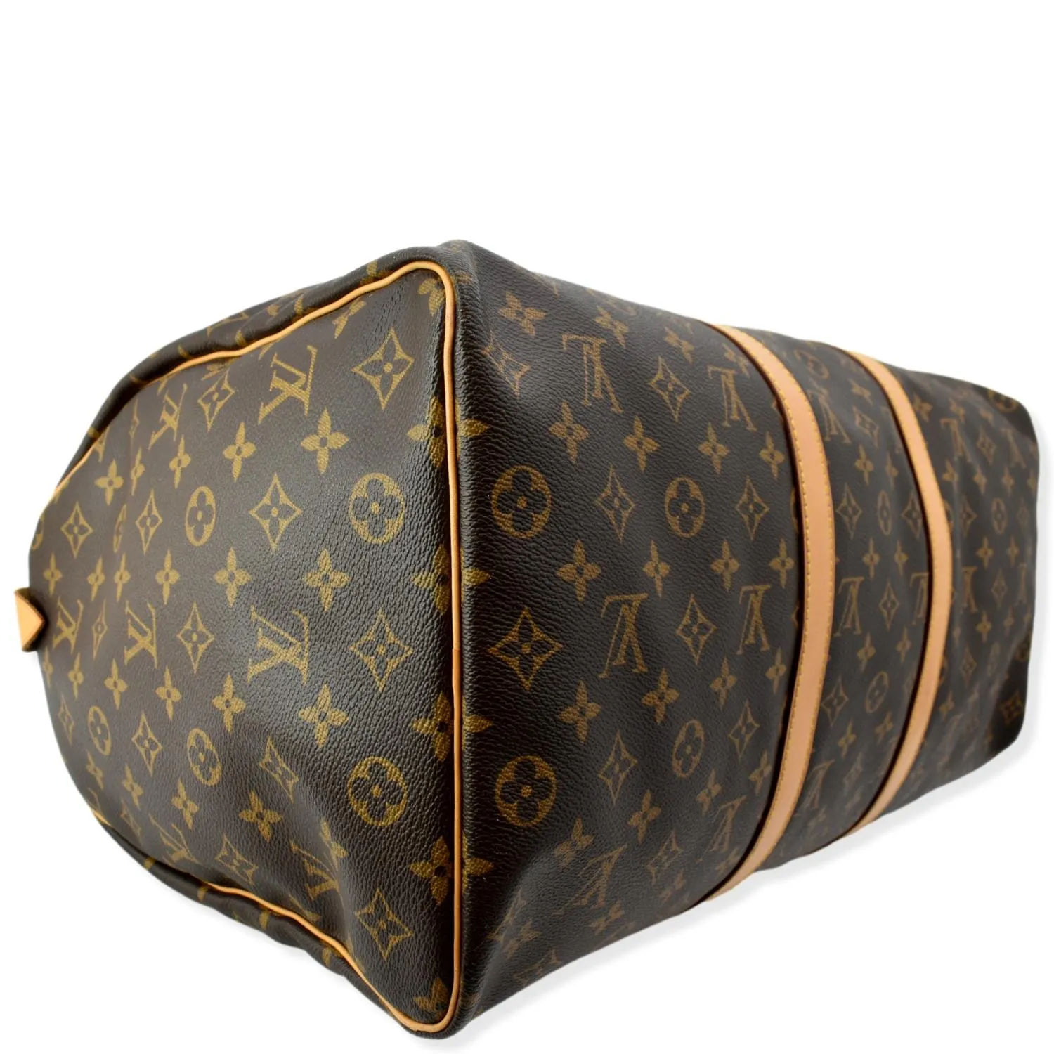 LOUIS VUITTON Keepall 50 Monogram Canvas Travel Bag Brown