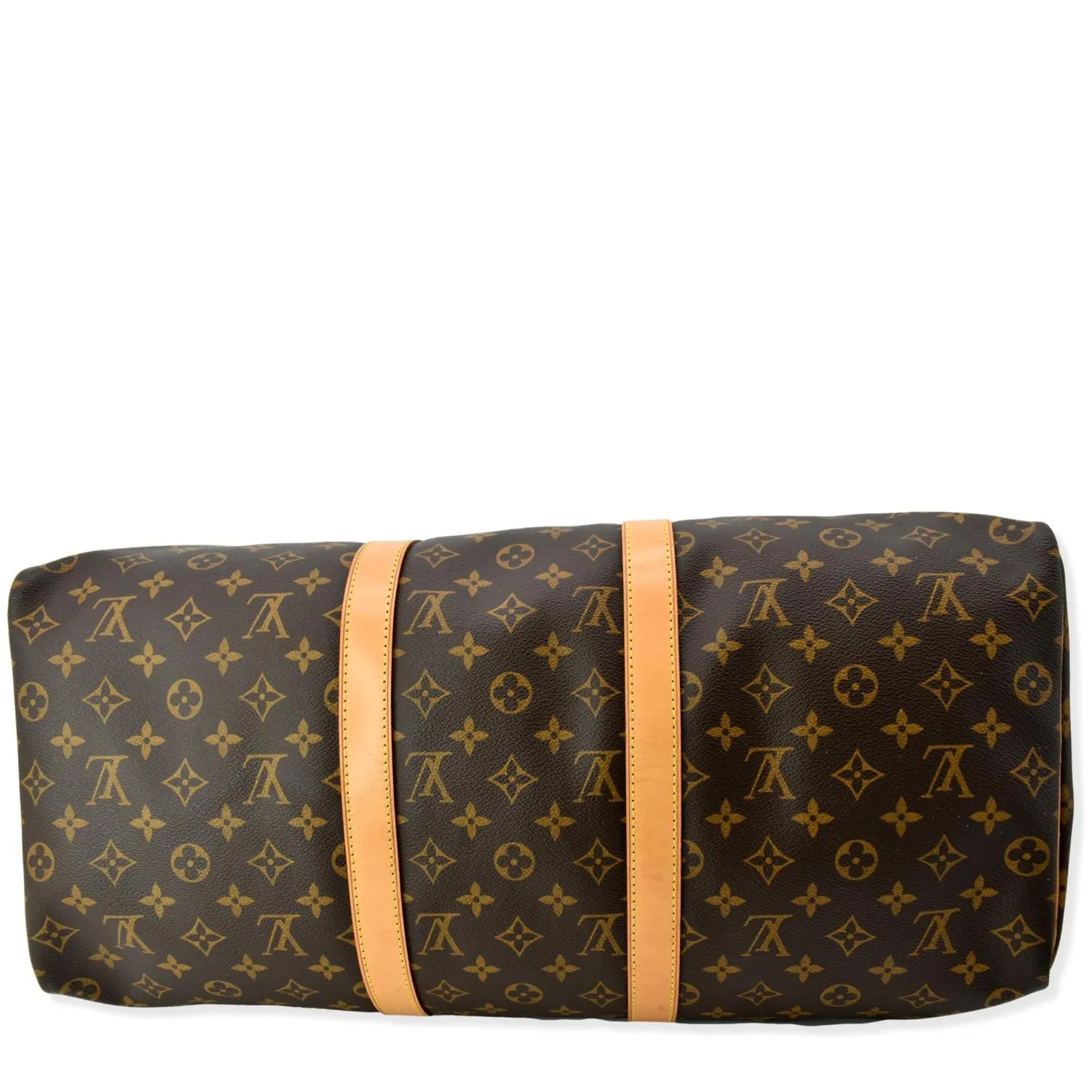 LOUIS VUITTON Keepall 50 Monogram Canvas Travel Bag Brown