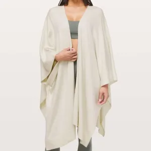 Lululemon Free to Coast Wrap Heathered Dove Color - One Size