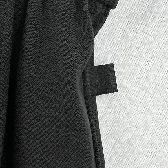 LULULEMON Noir Short 5.5” Womens 4 Black High Rise Pleated Elastic Tie Waist