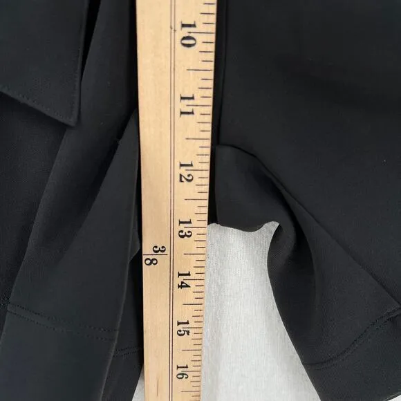 LULULEMON Noir Short 5.5” Womens 4 Black High Rise Pleated Elastic Tie Waist