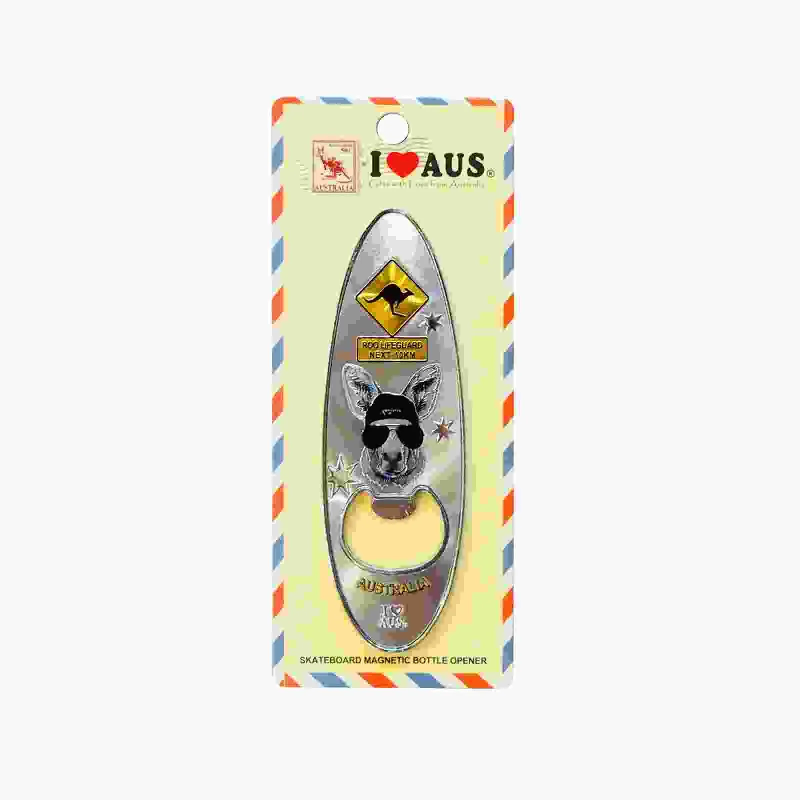 Magnet SB Bottle Opener Cool Roo and Road Sign