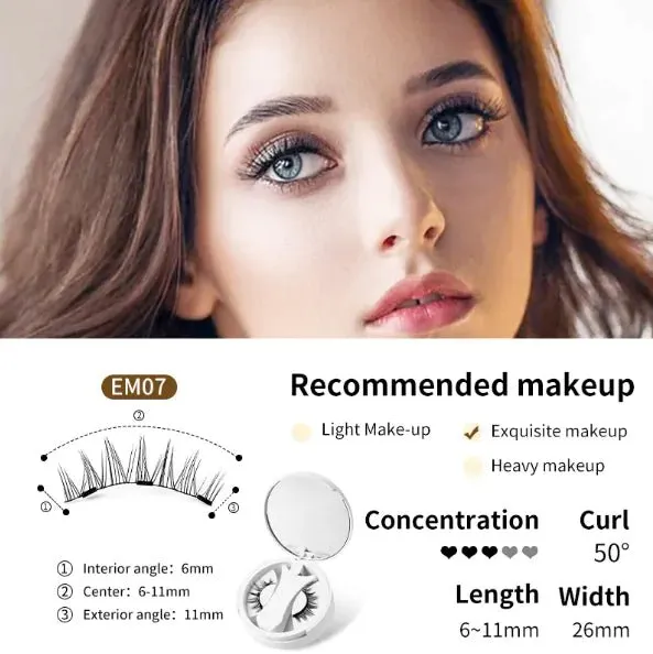 Magnetic Eyelash Kit with Storage & Applicator