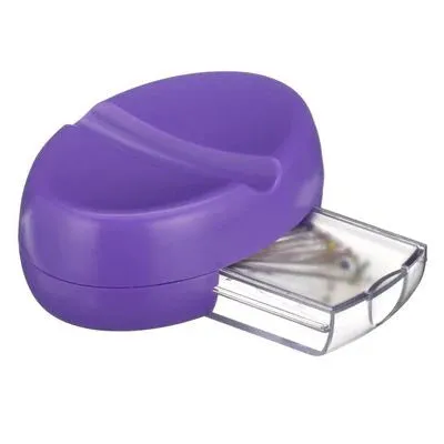 Magnetic Pin Catcher with Storage Drawer - Purple