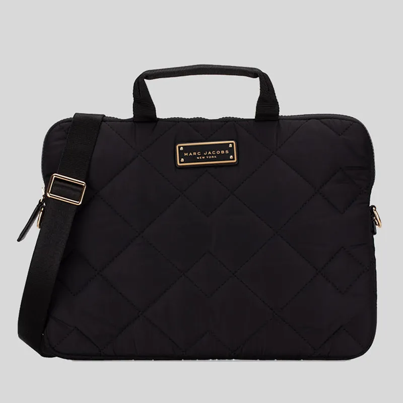 Marc Jacobs Quilted Nylon Laptop Bag Black RS-S550M06FA21