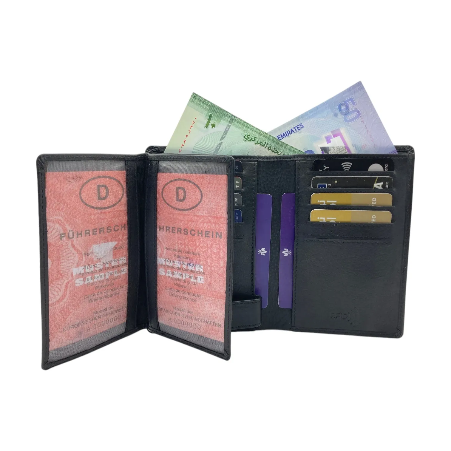Maveric Long Wallet, Standing Wallet # RFID-618