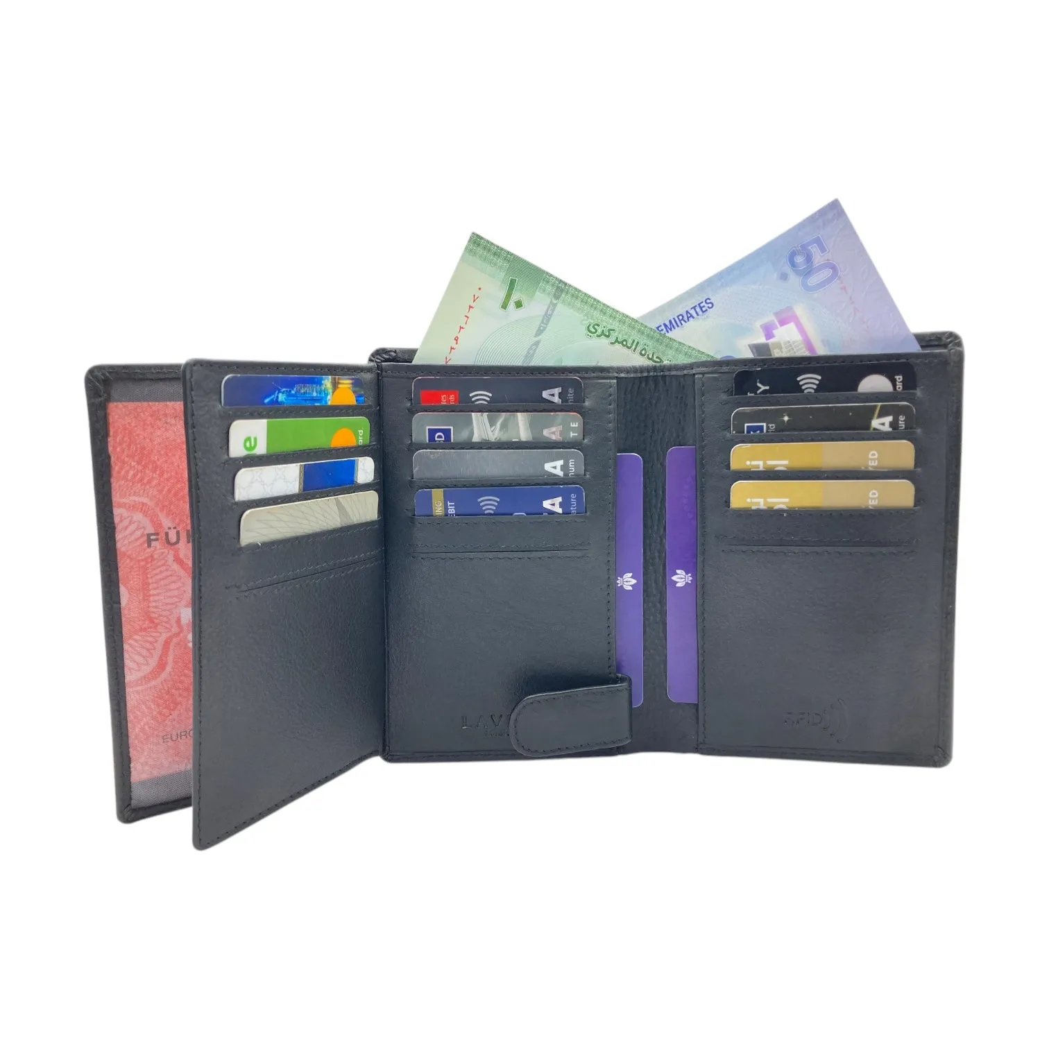 Maveric Long Wallet, Standing Wallet # RFID-618