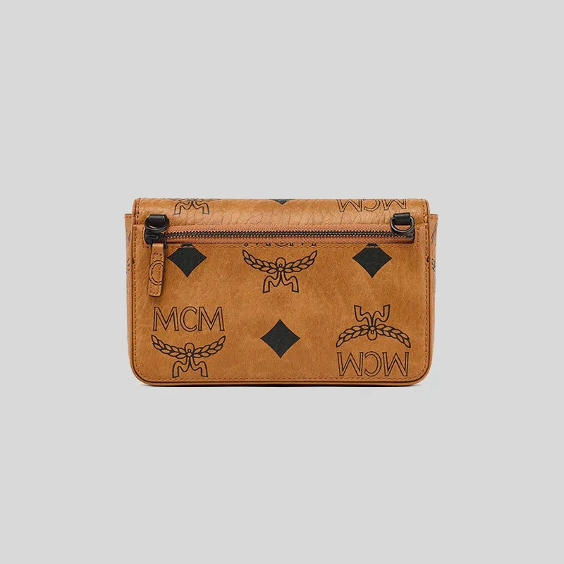 MCM Aren Camera Bag in Maxi Visetos Cognac RS-MXZDATA02CO001