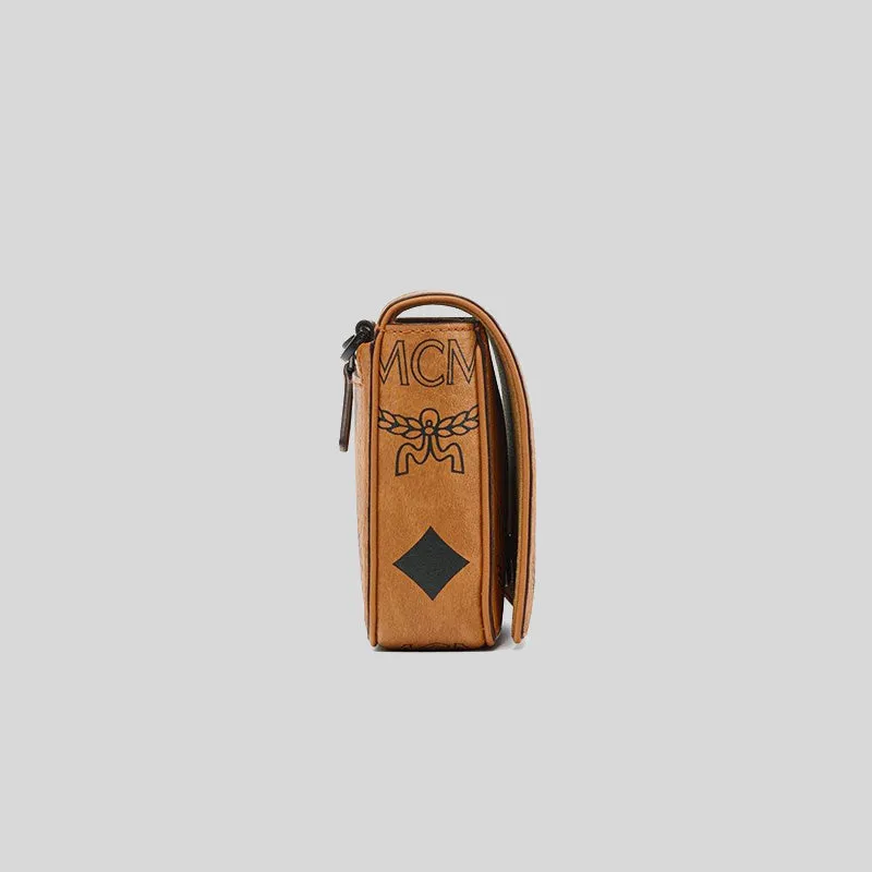 MCM Aren Camera Bag in Maxi Visetos Cognac RS-MXZDATA02CO001