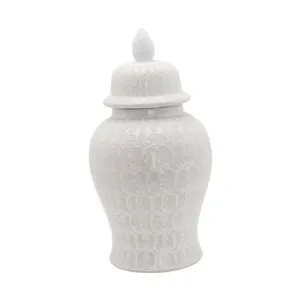 MERISHOPP®Ceramic Jar Interior Design Table Center Vase for Living Room Office Kitchen|Home & Garden | Home Decor| Vases|1 Ceramic Ginger Jar