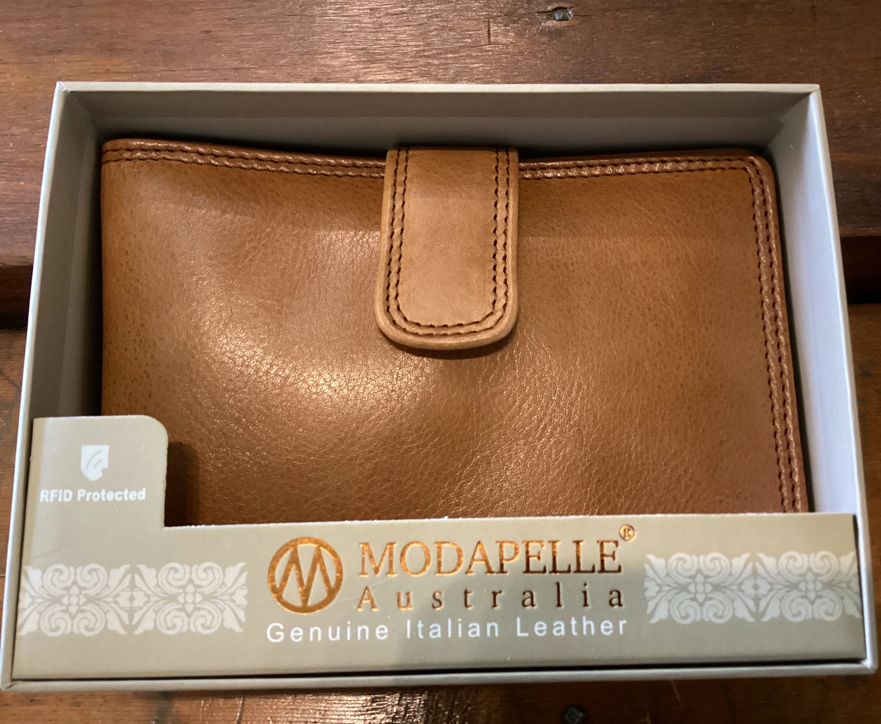 Modapelle Leather Passport Wallet