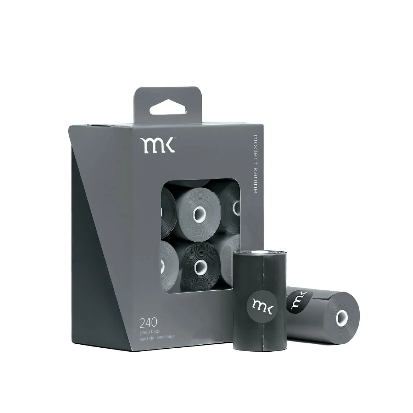 Modern Kanine® 240-Count Poop Bags | Black & Grey
