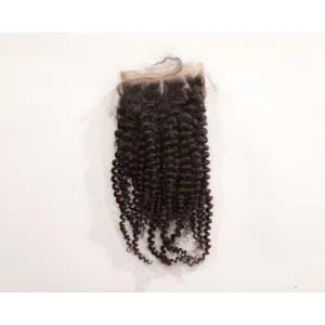 Mongolian Kinky Curls Virgin Hair Lace Closure