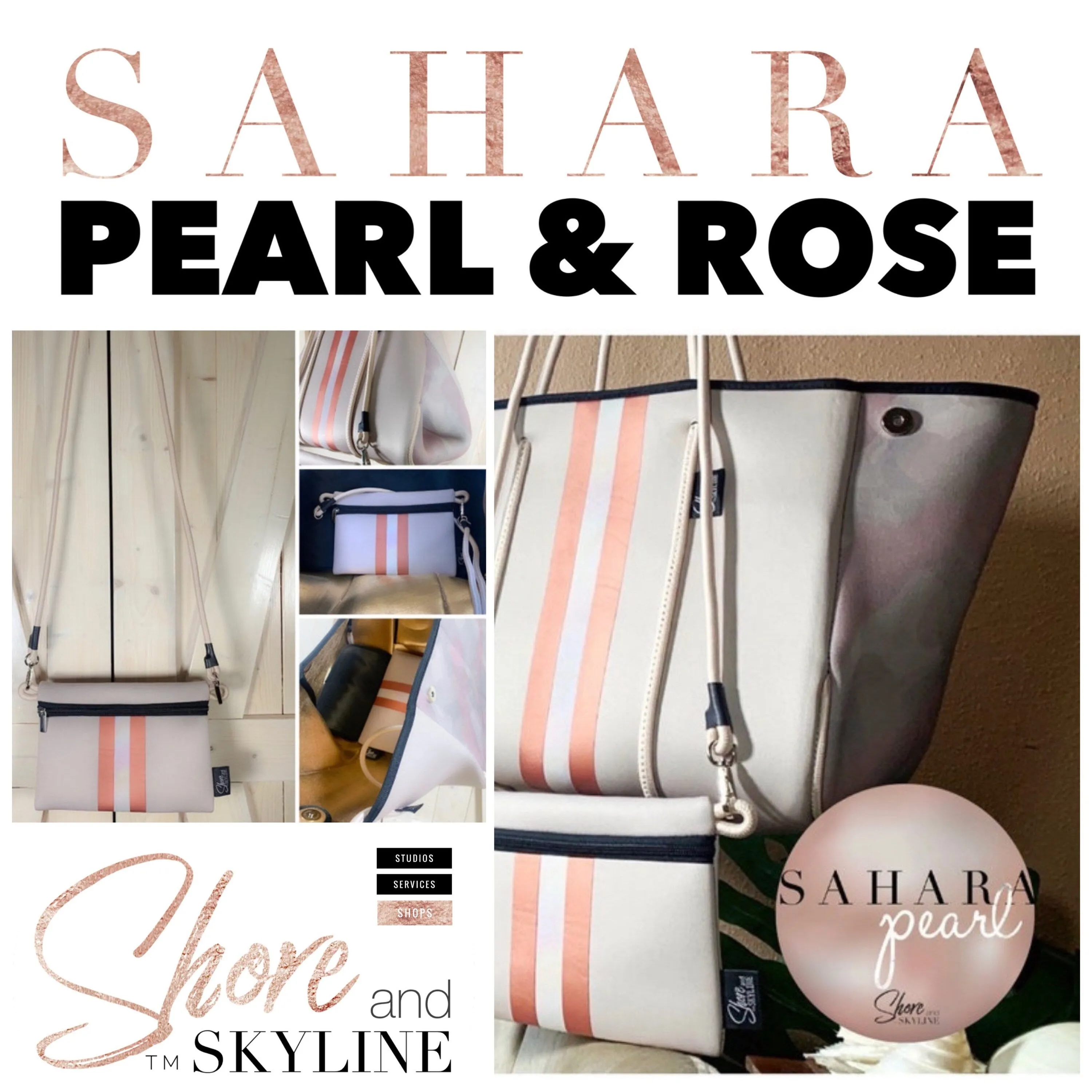 Neoprene Waterproof Tote cheetah   metallic bronze pink & black racing stripes  various grey gray navy blue aqua violet red silver gold bag