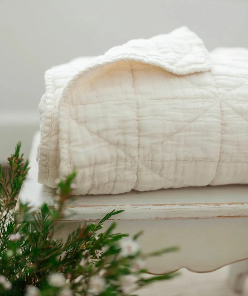 NEW GRAIN QUILTED BLANKET || TWIN