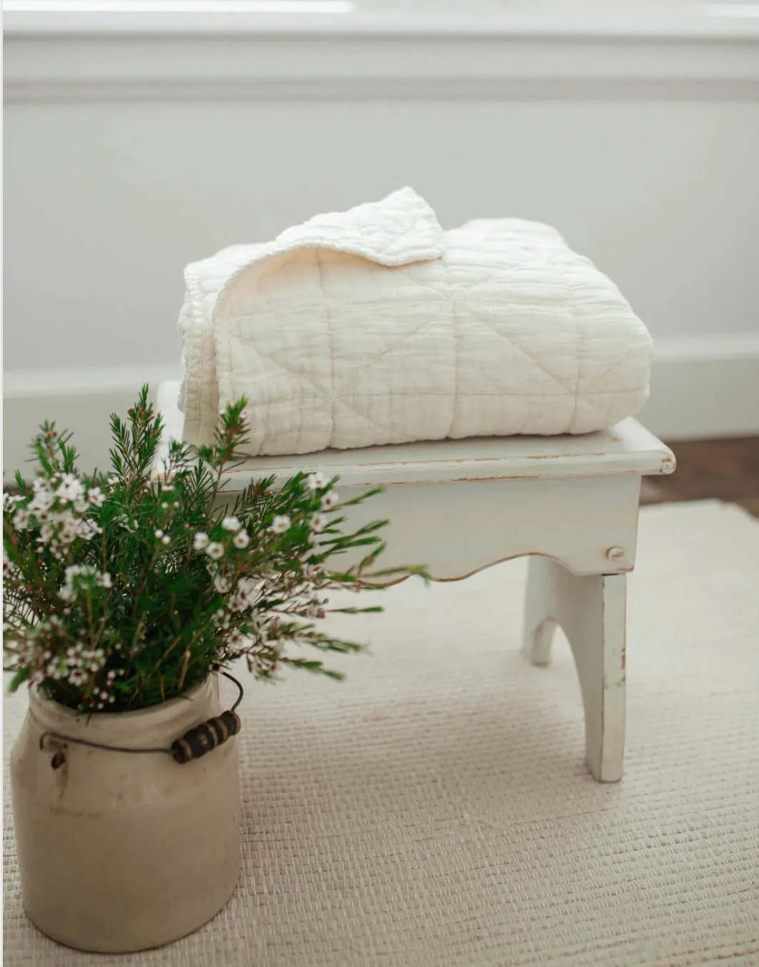 NEW GRAIN QUILTED BLANKET || TWIN