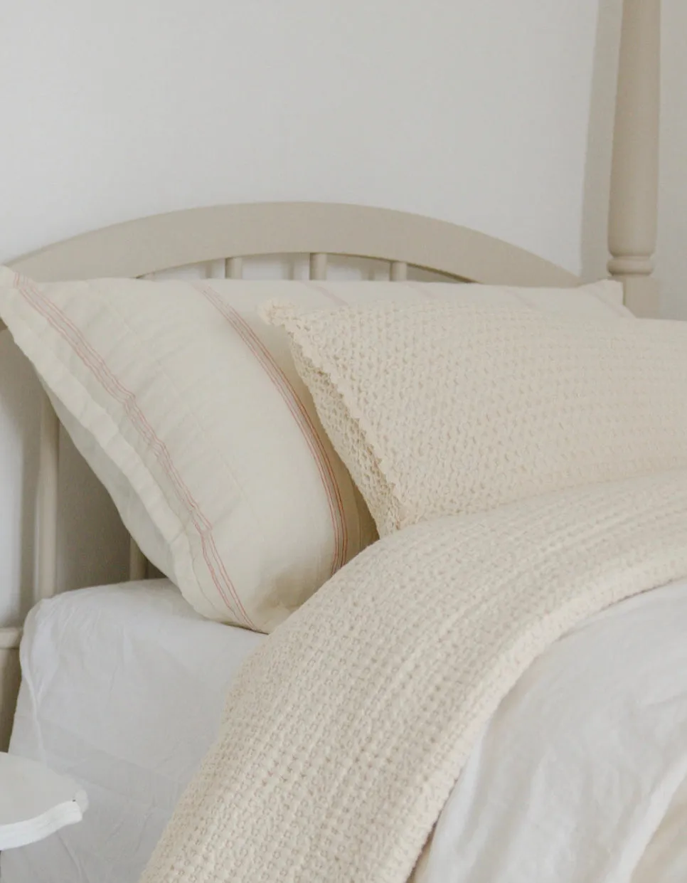 NEW GRAIN QUILTED PILLOWCASE || NATURAL