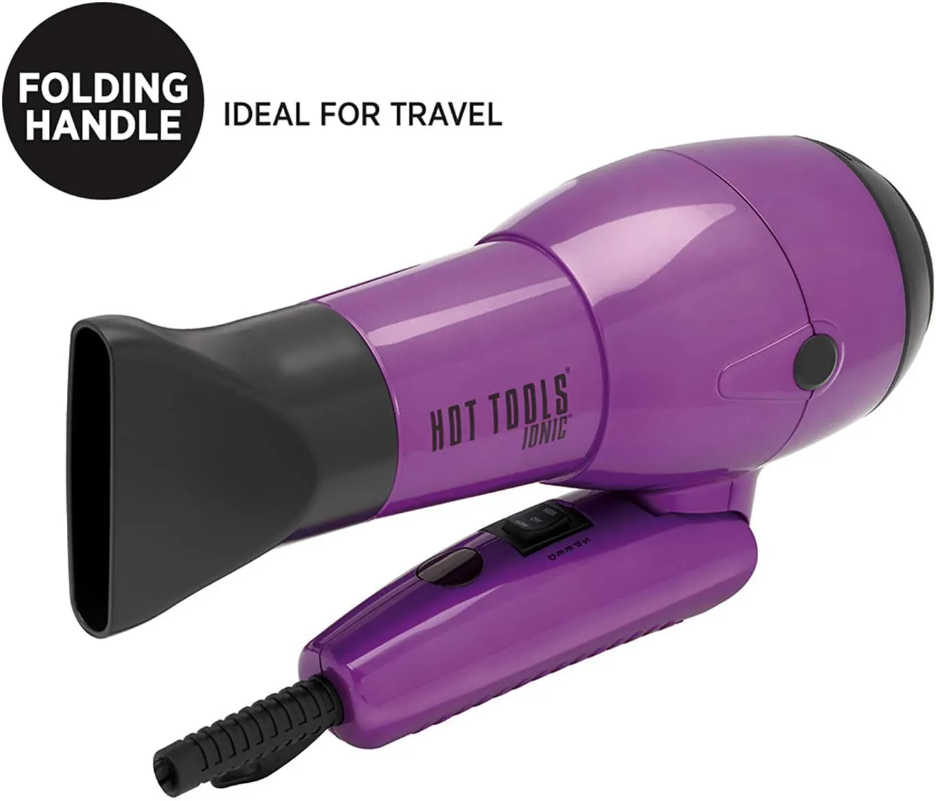 New in box! Hot Tools Professional Ionic 1875 Watt Travel Dryer with Folding Handle and Dual Voltage