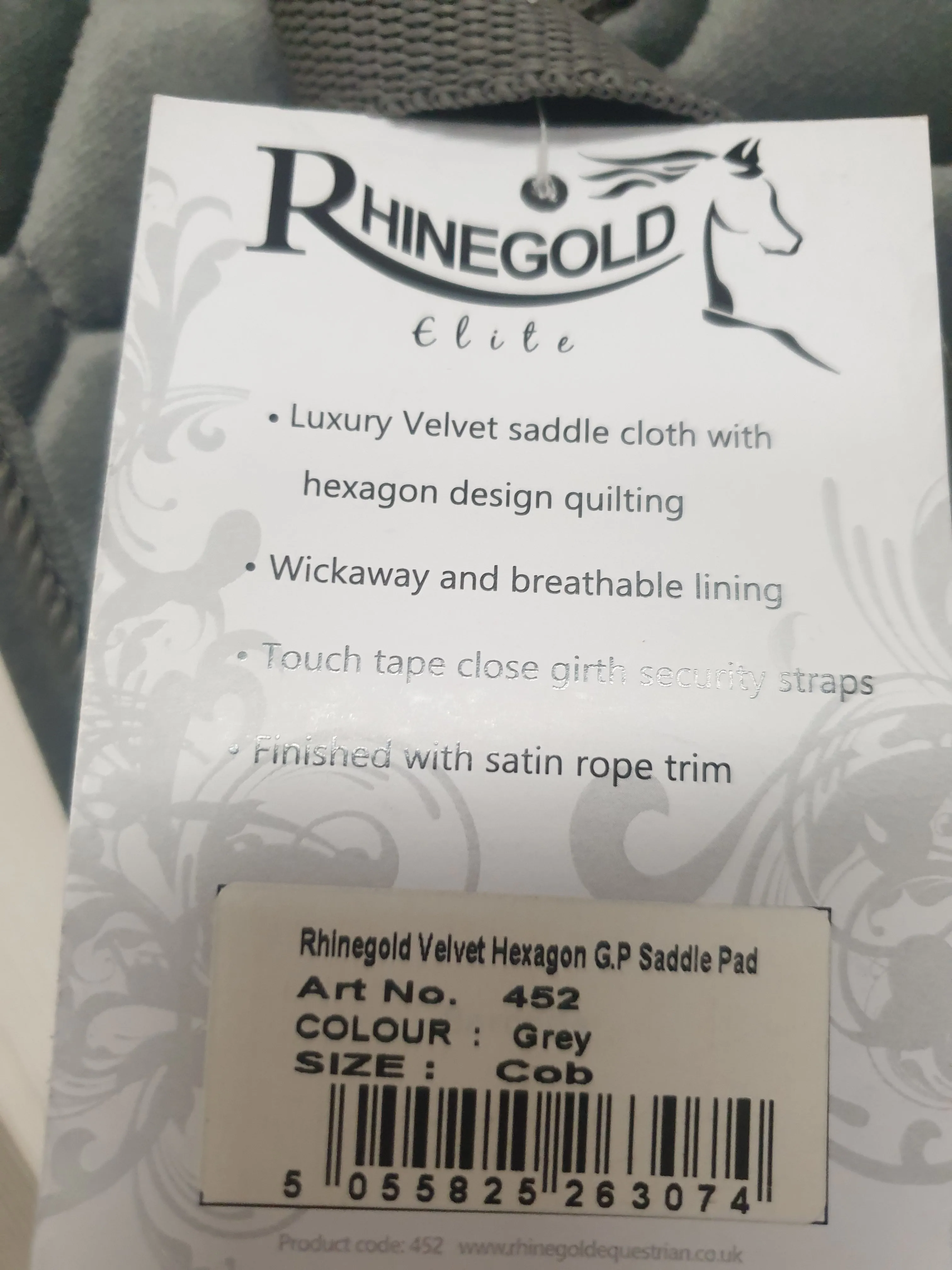 New rhinegold velvet hexagon saddle pad FREE POSTAGE🟢