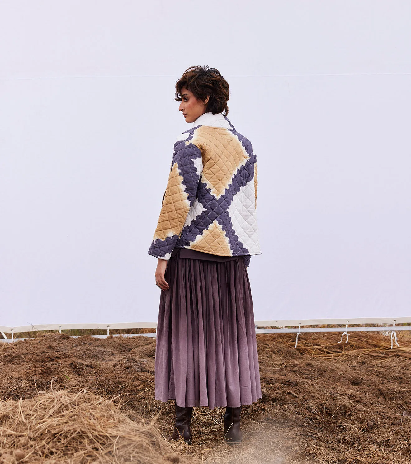 New Season Spring Summer 2025-Jacket-Cotton Mul Umbre Multi-coloured-KW895-Fashion Edit Diana by Khara Kapas