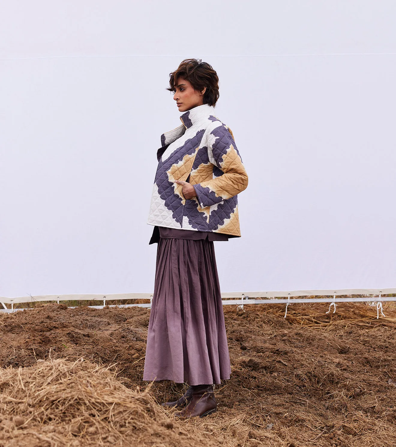 New Season Spring Summer 2025-Jacket-Cotton Mul Umbre Multi-coloured-KW895-Fashion Edit Diana by Khara Kapas