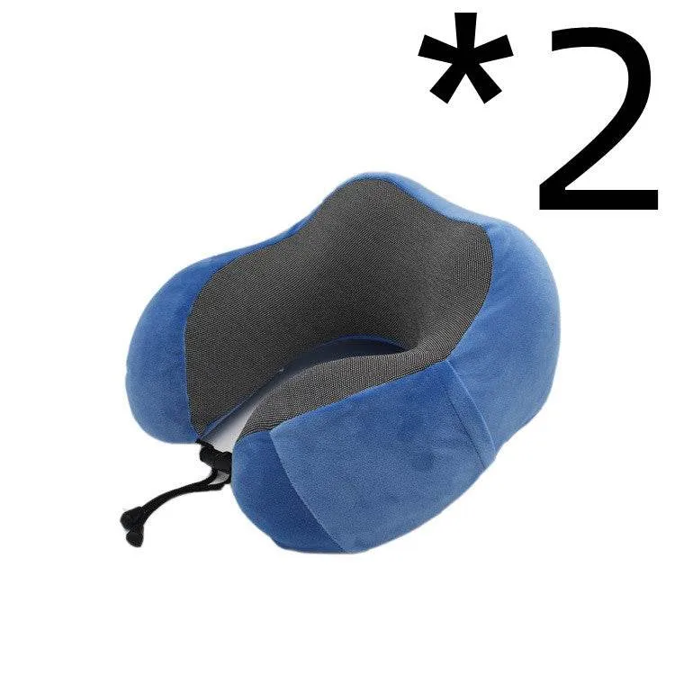 New U-Shaped Pillow Storage Memory Foam Travel Pillow