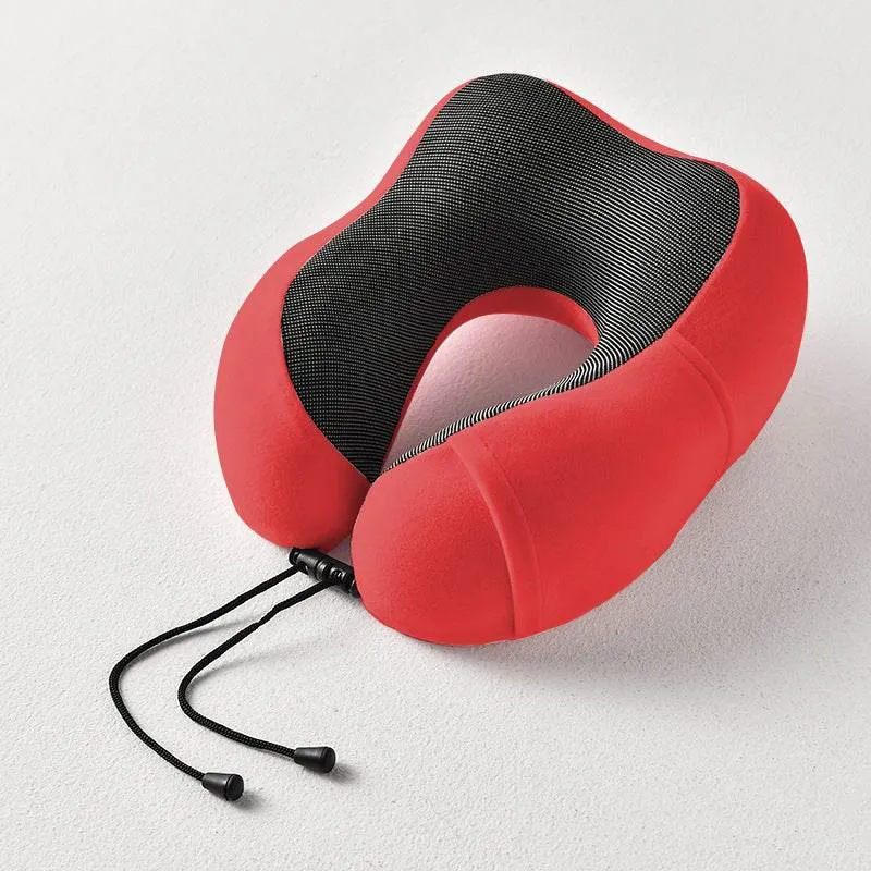 New U-Shaped Pillow Storage Memory Foam Travel Pillow