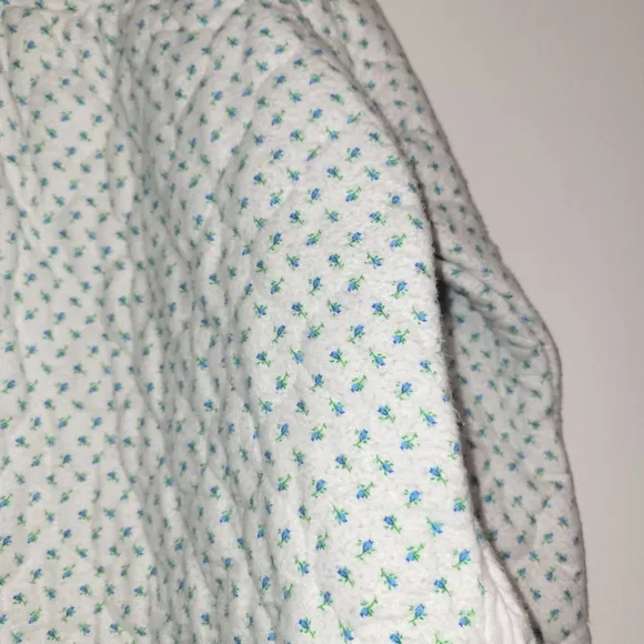 New Vermont Country Store Quilted Floral House Coat Medium
