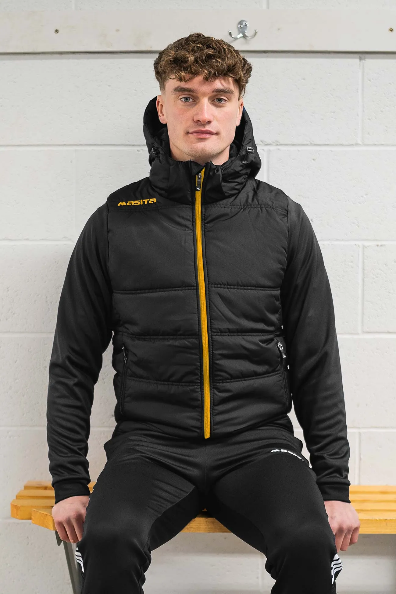 Nova Padded Jacket Black/Amber Option 2