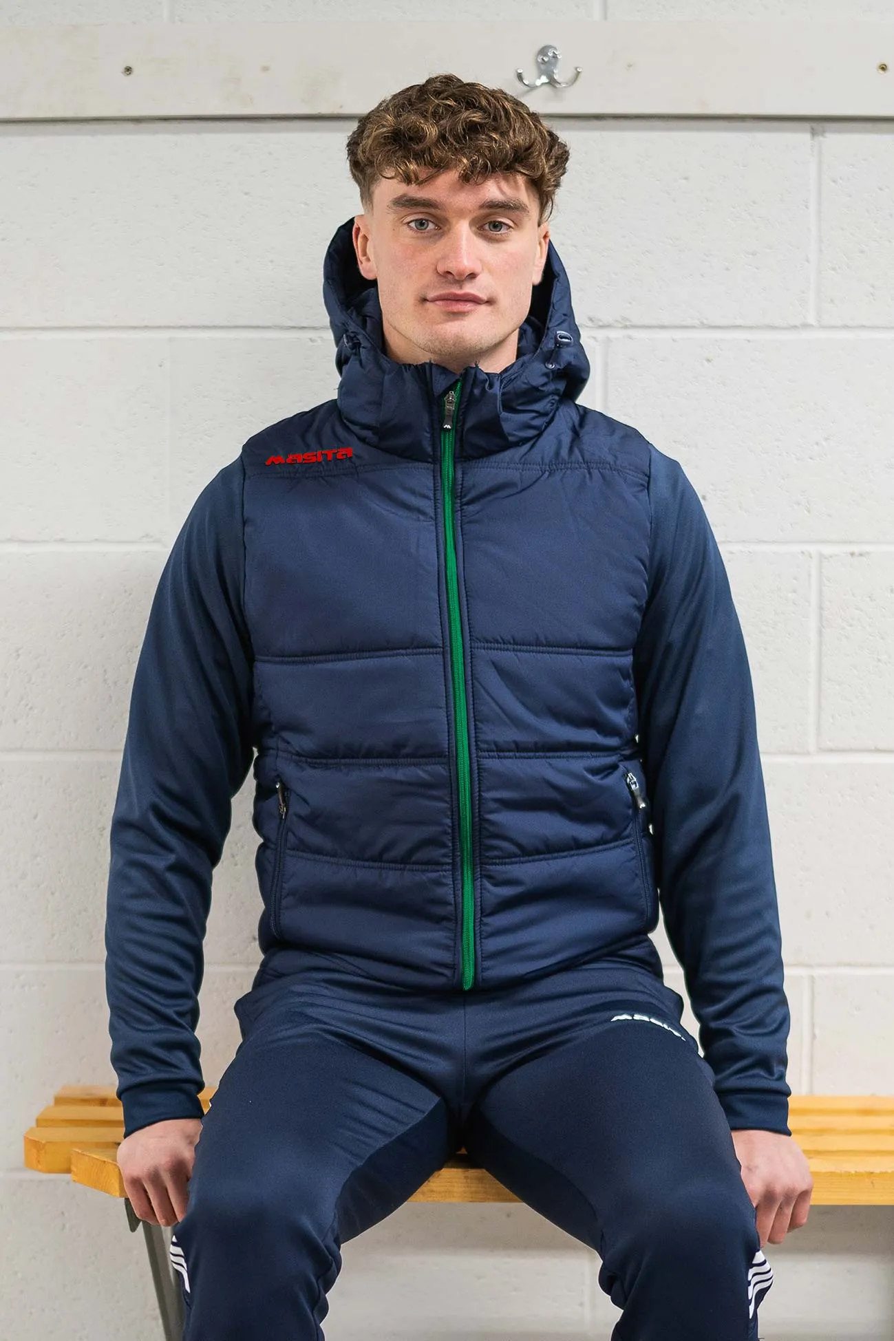 Nova Padded Jacket Navy/Green/Red
