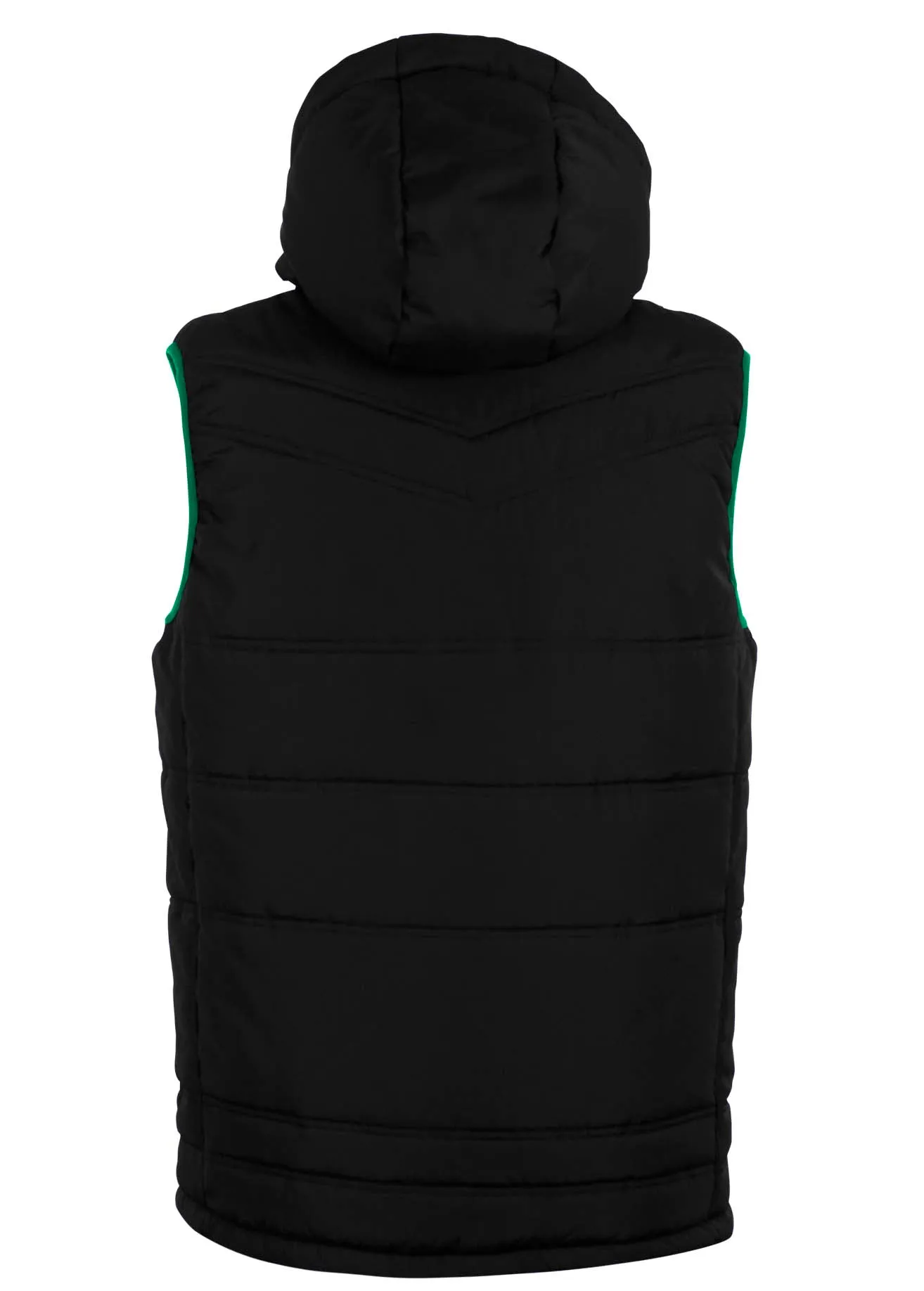 Nova Sleeveless Gilet Black/Green Adult