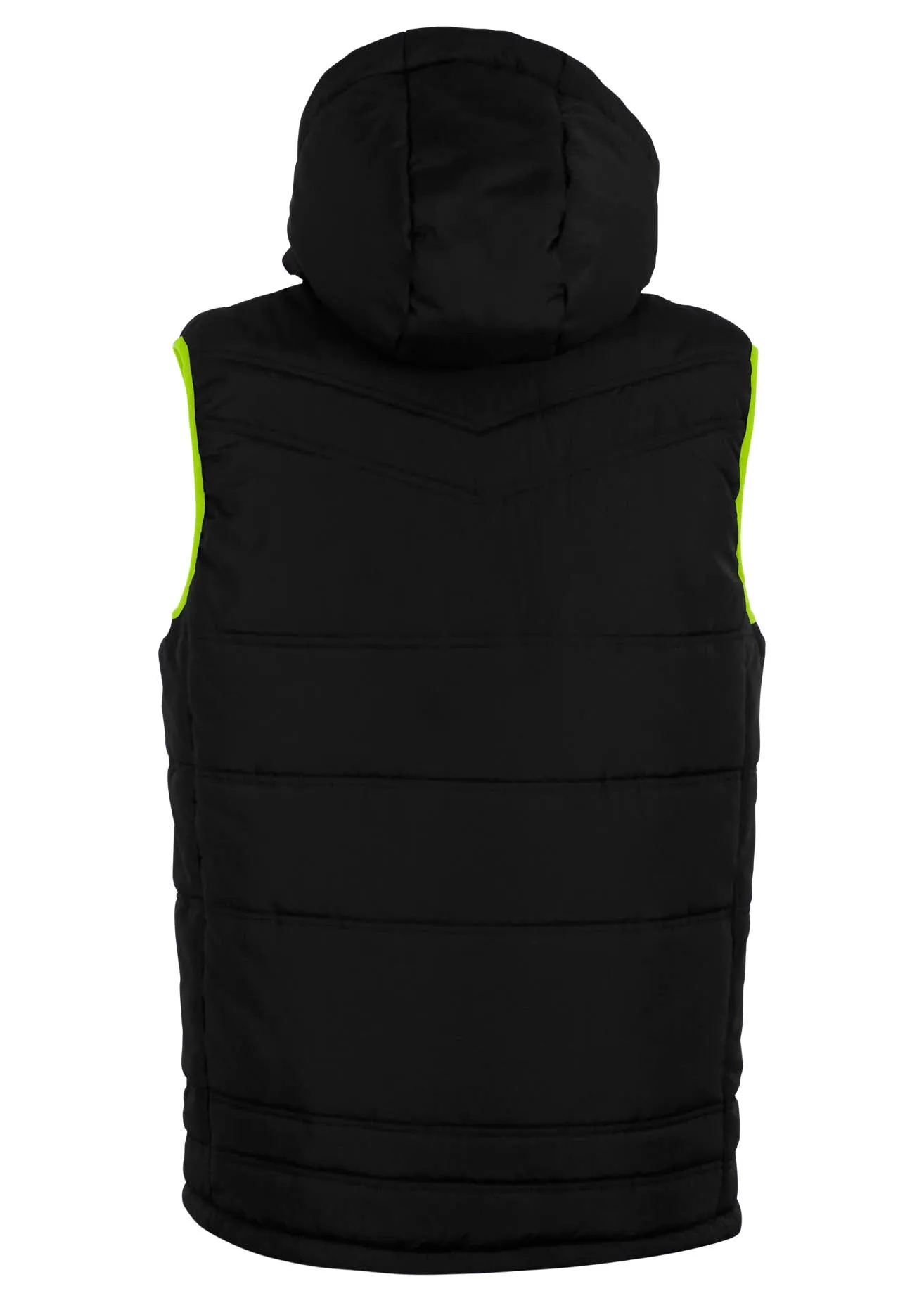 Nova Sleeveless Gilet Black/Green Neon Adult