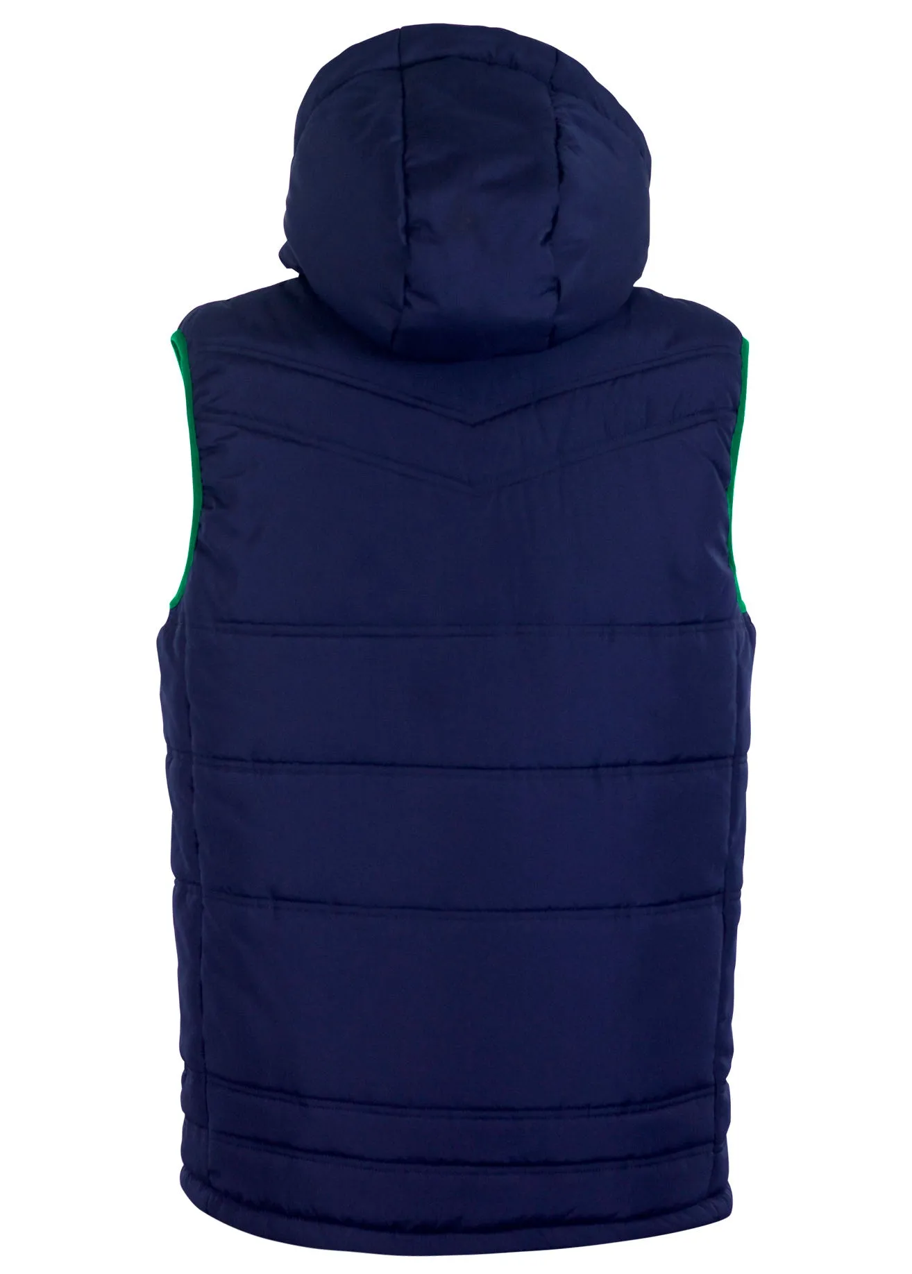 Nova Sleeveless Gilet Navy/Green Adult