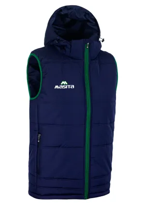 Nova Sleeveless Gilet Navy/Green Adult