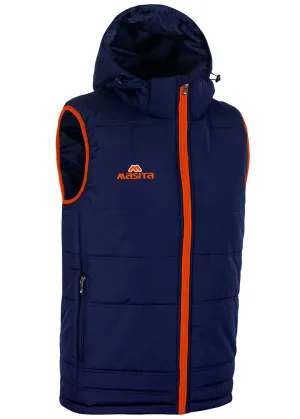 Nova Sleeveless Gilet Navy/Orange Adult