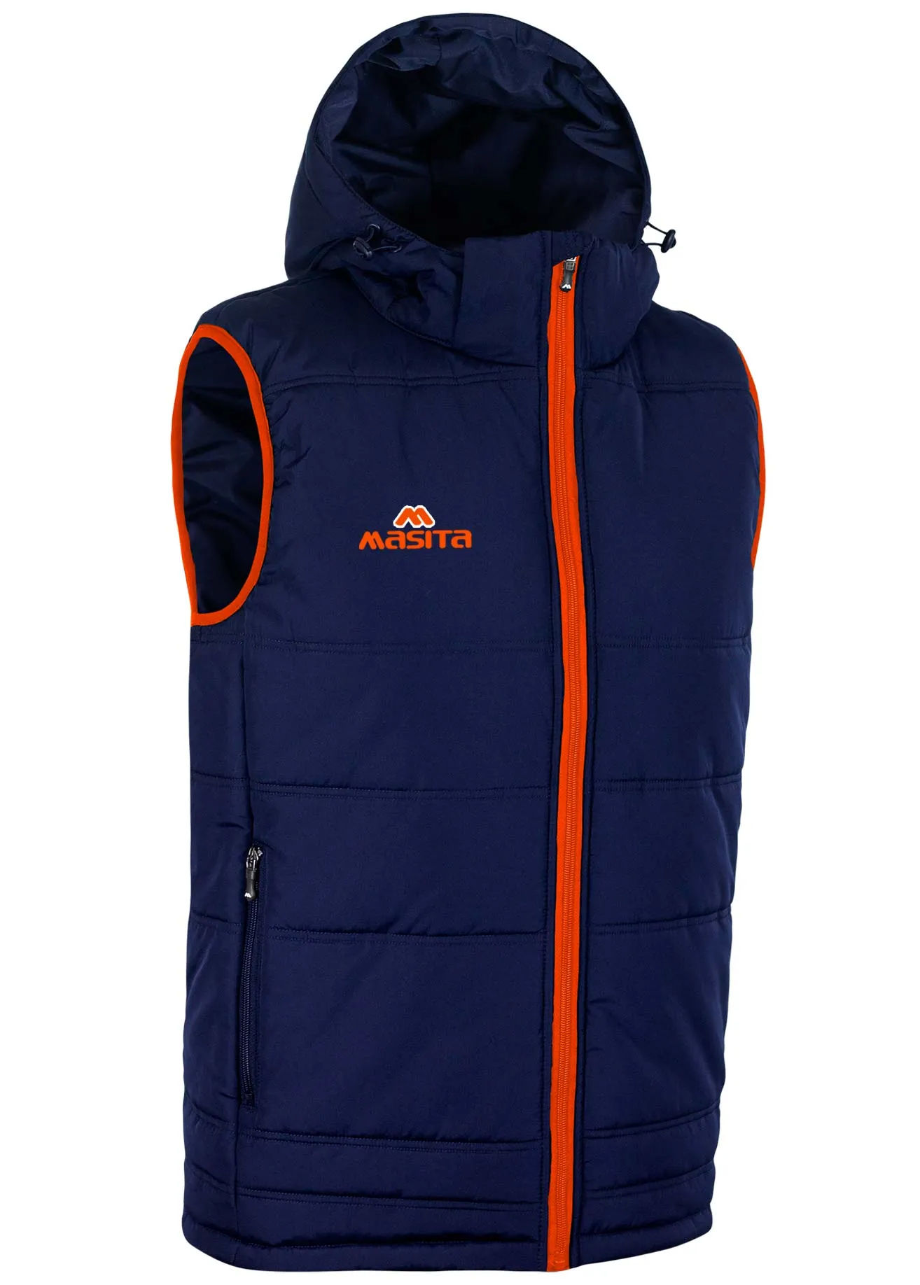 Nova Sleeveless Gilet Navy/Orange Adult
