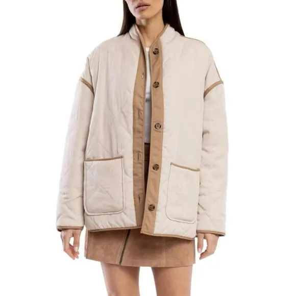 NWOT BlankNYC Quilted Reversible Bomber Jacket