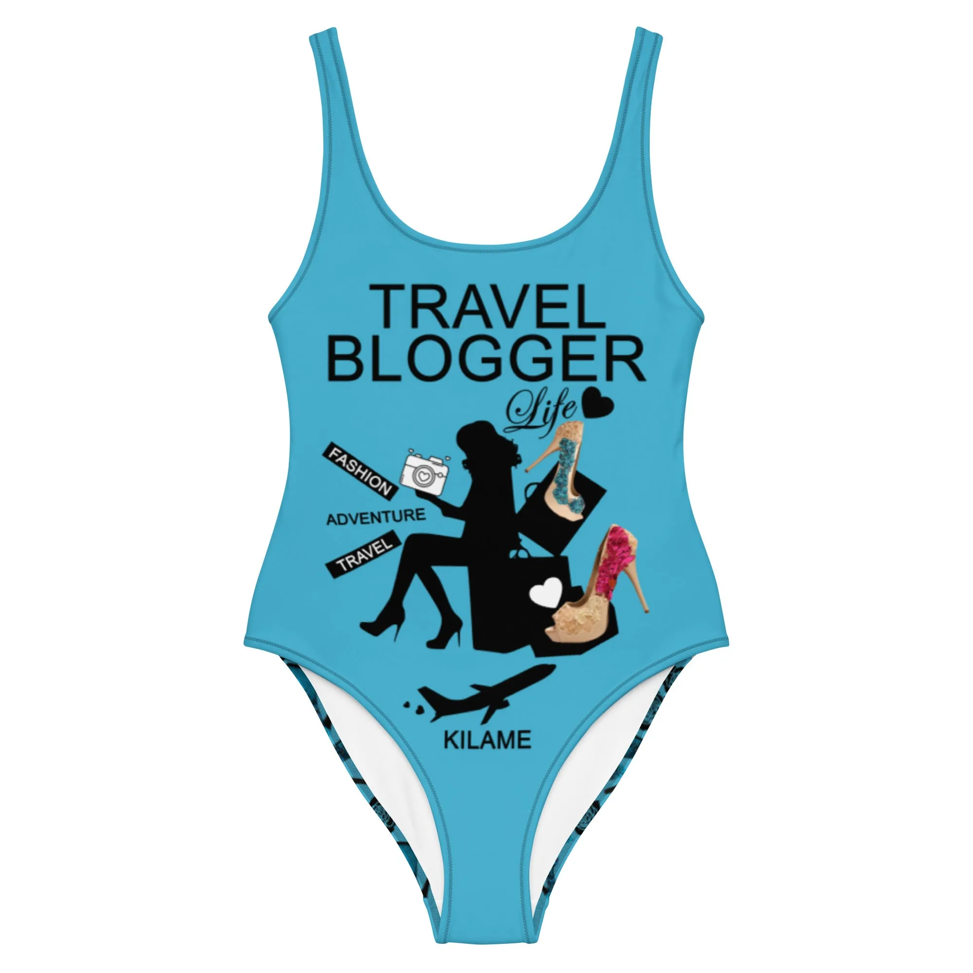 One-Piece Swimsuit 'Travel blogger'