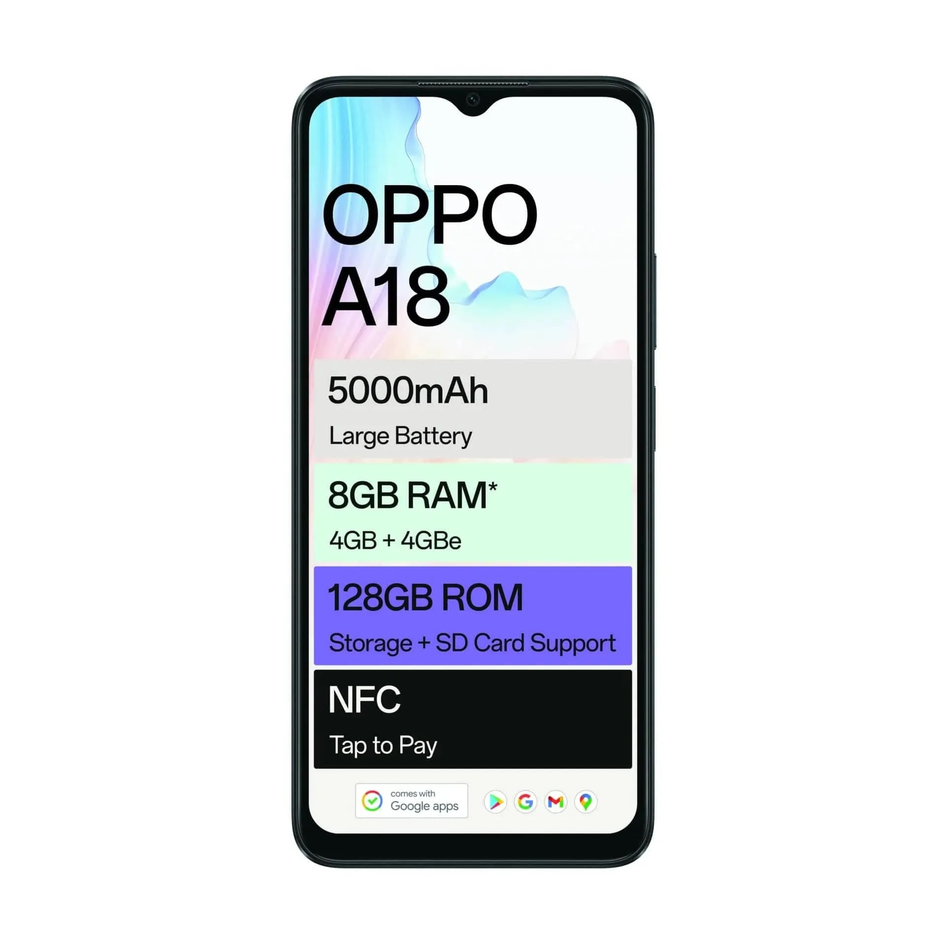 Oppo A18 128GB Dual Sim - Blue