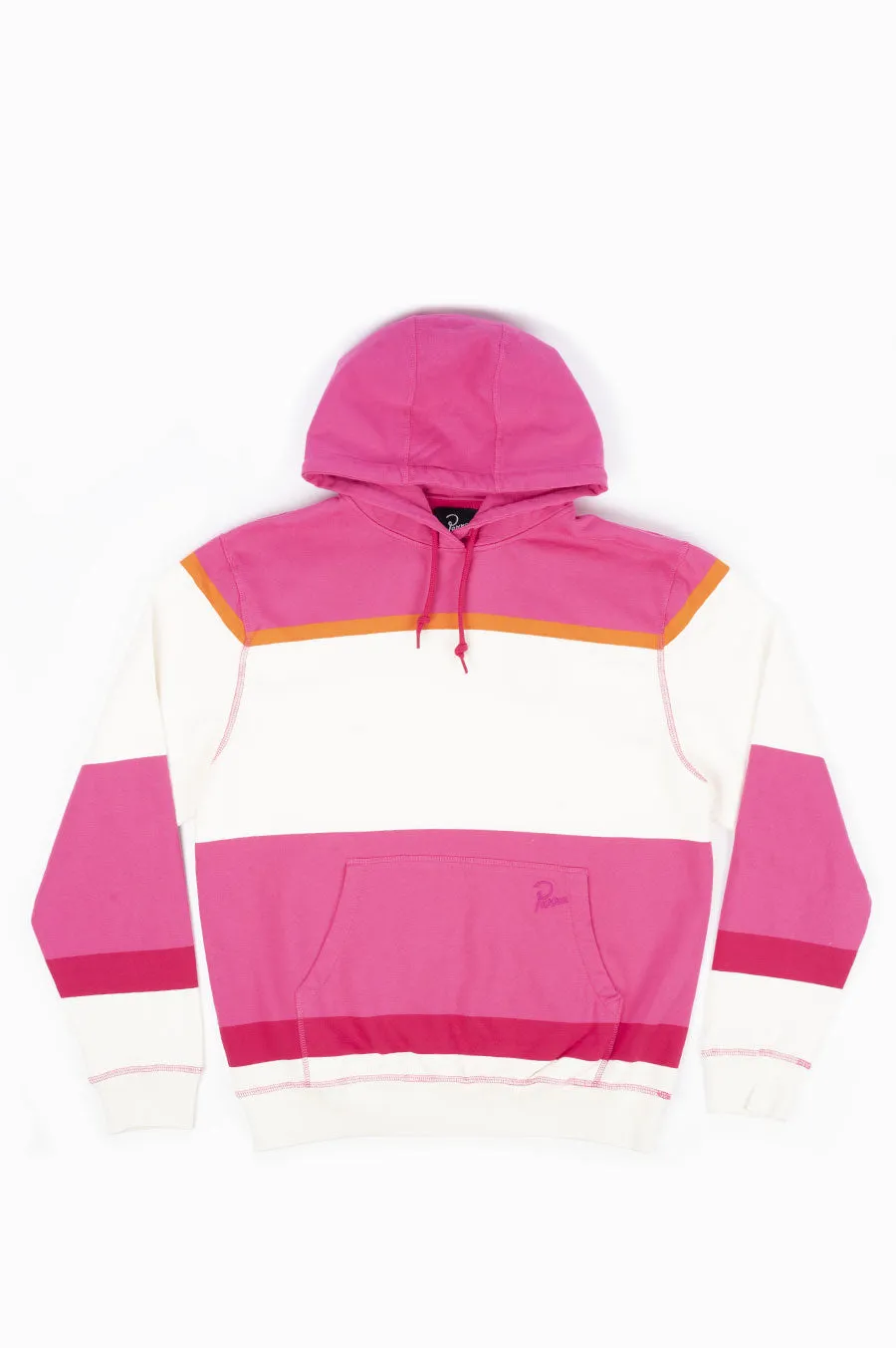 PARRA MID 90 STRIPES HOODED SWEATSHIRT PINK