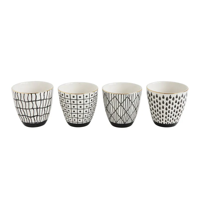 Patterned Stoneware Cup