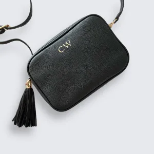 Personalised Crossbody Camera Bag With Tassel
