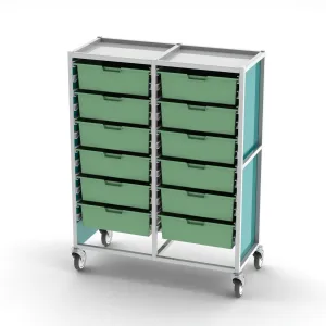 Pharmacy Medical - CareKart | 16 x 80mm, 2 x 160mm Trays | HECCK128