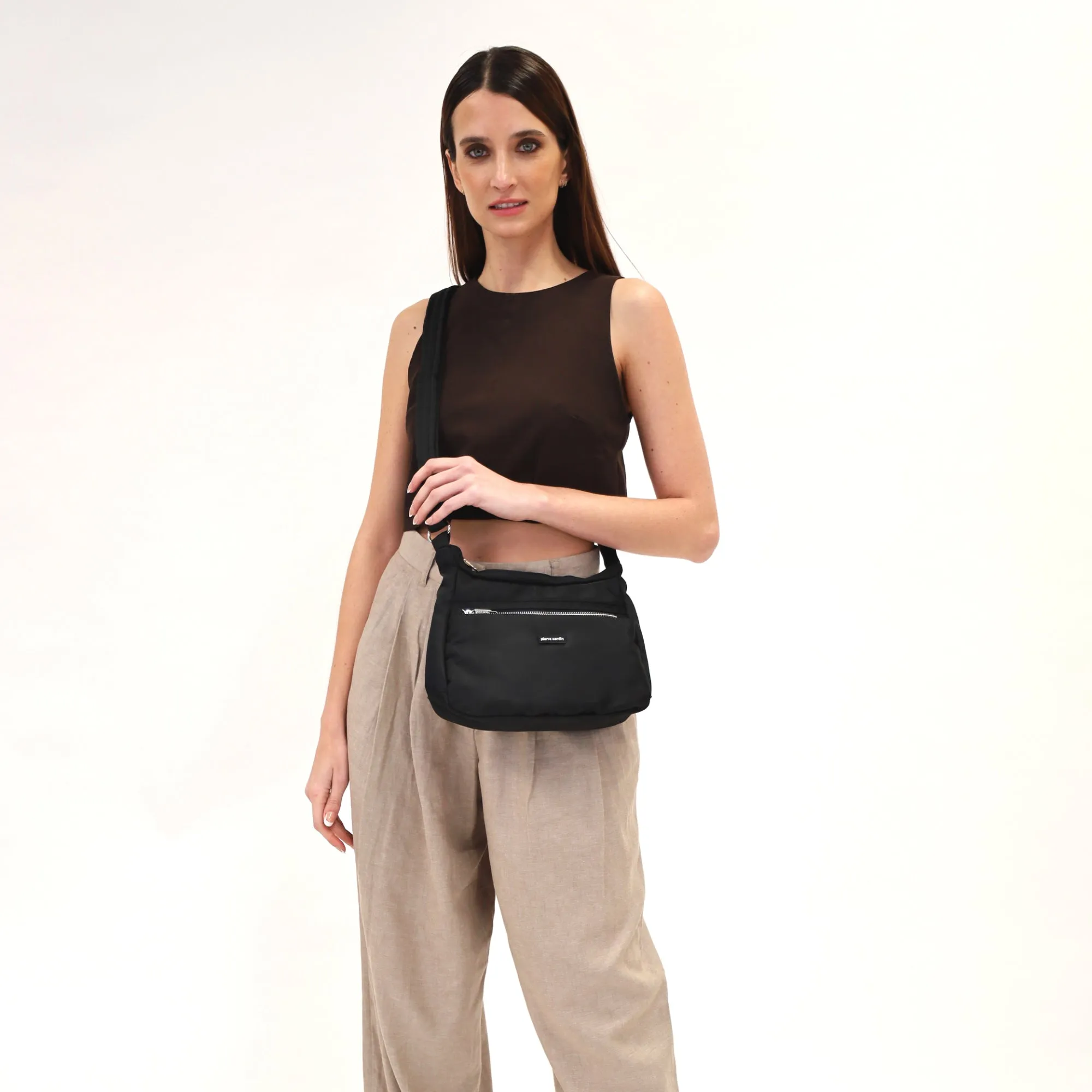 Pierre Cardin Anti-Theft Crossbody bag 2642 Black
