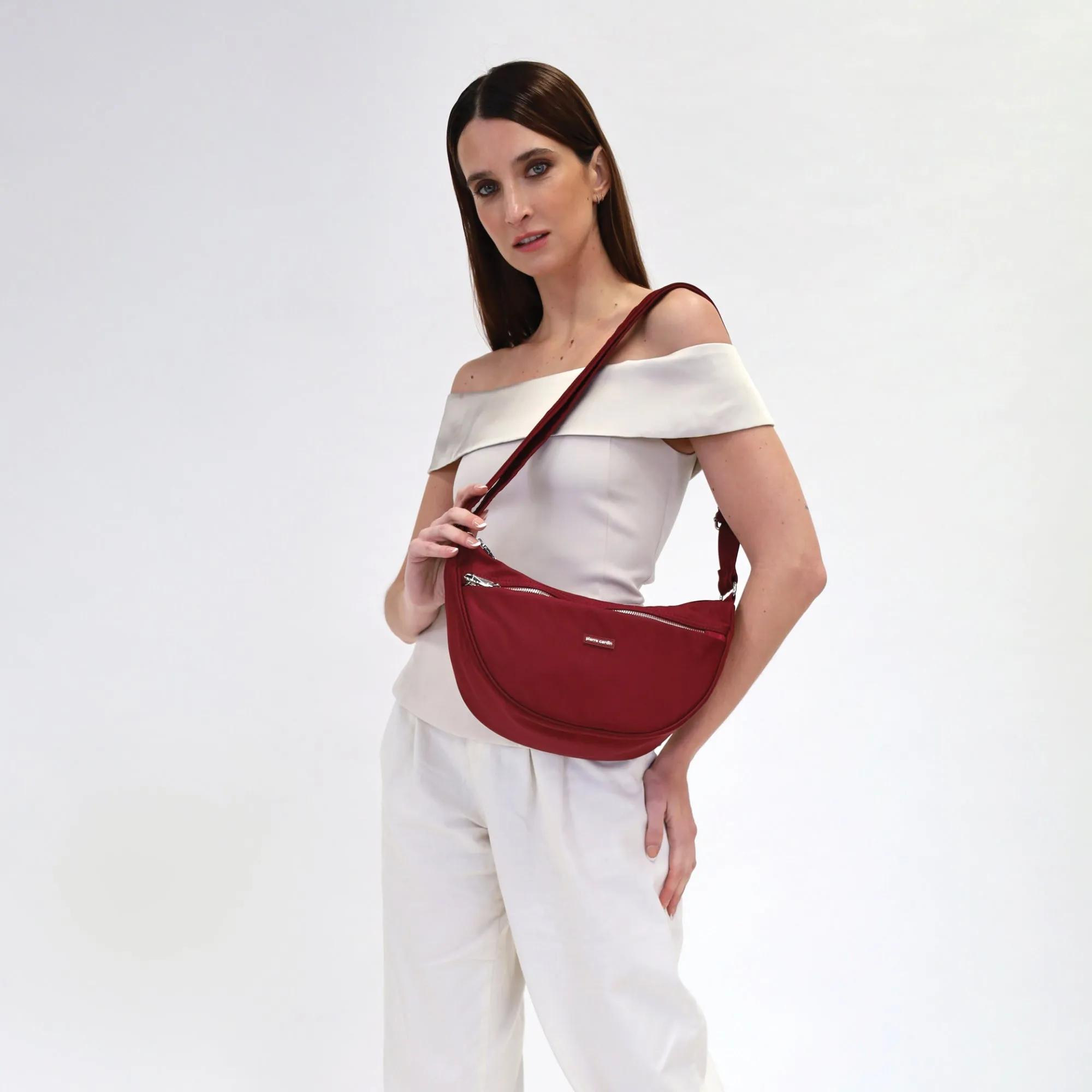 Pierre Cardin Anti-Theft Crossbody bag 3942 Wine