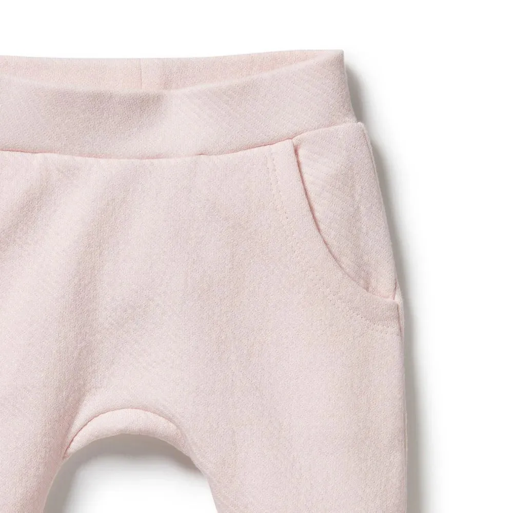 PINK ORGANIC QUILTED PANT