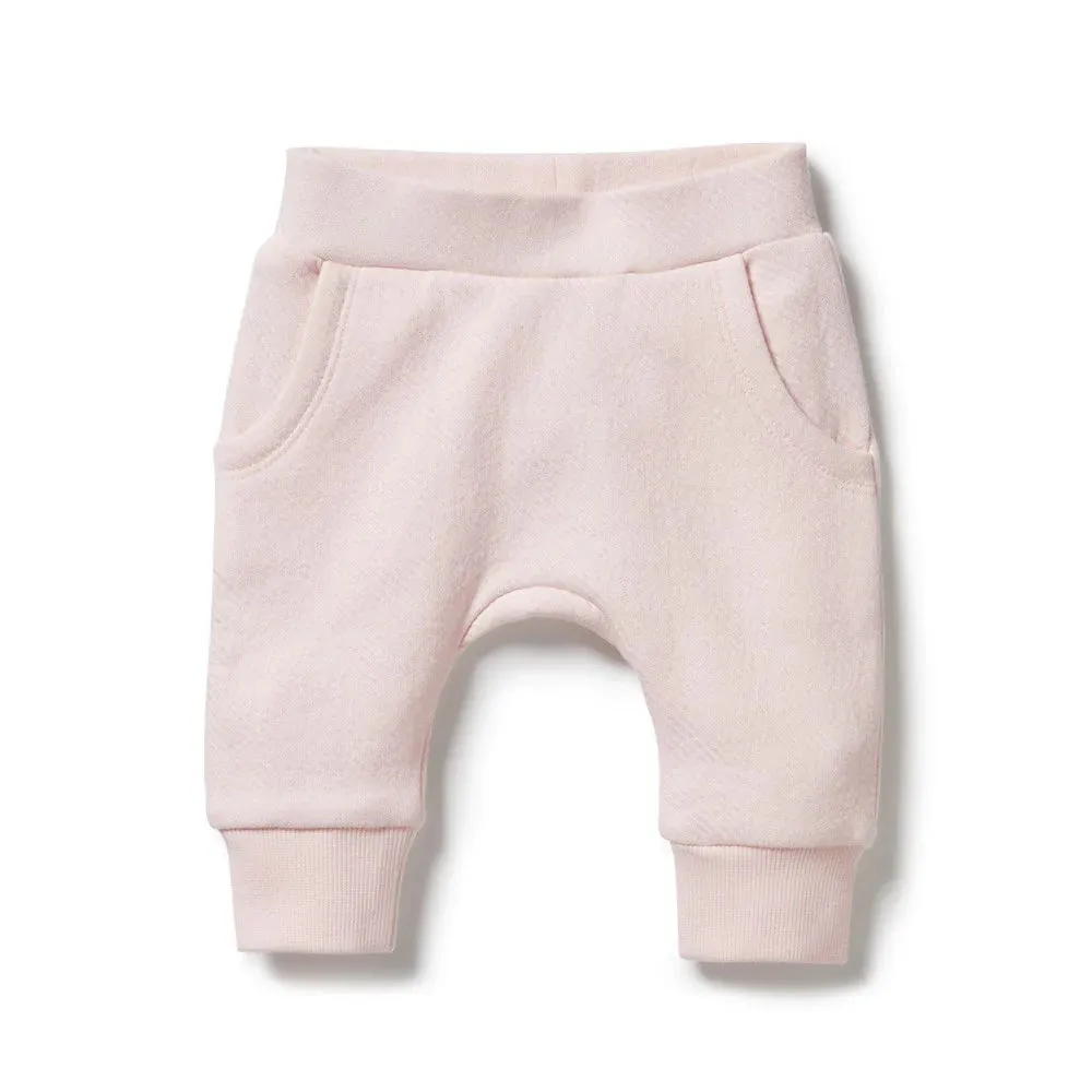 PINK ORGANIC QUILTED PANT