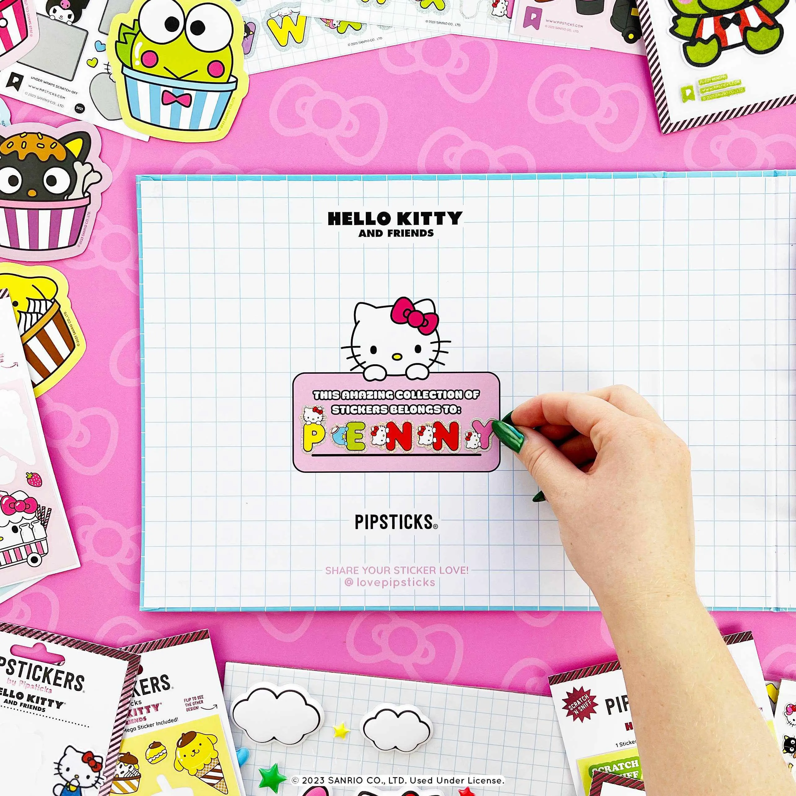Pipsticks   Hello Kitty And Friends sticker keeper