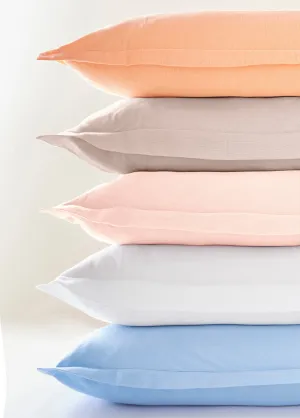 Plain flannel cotton 165 g bolster pillow case